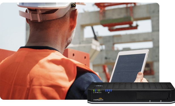 Securely connect construction sites